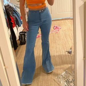BRAND NEW shein flared denim jeans!!